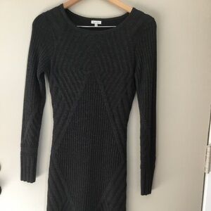 Part Two, gray knitted dress